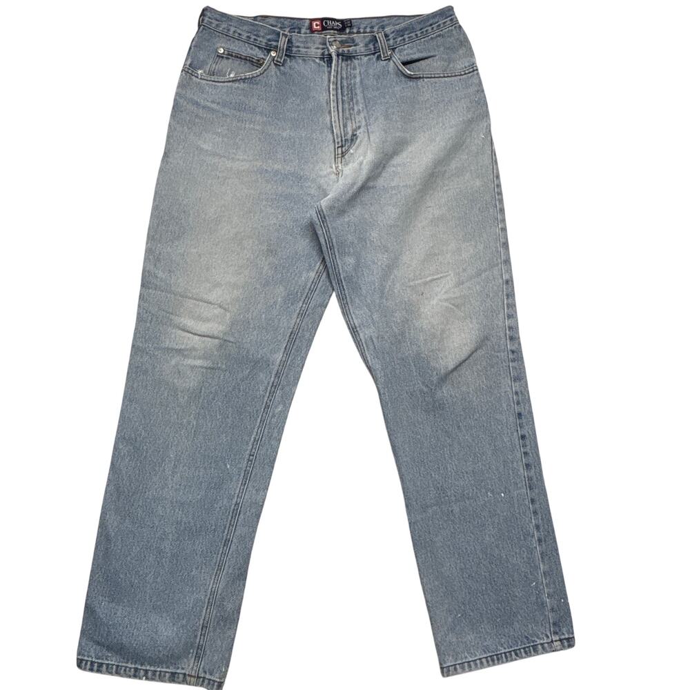 Vintage 90s Chaps Jeans 36x32 Light Wash Relaxed Loose Streetwear Hip Hop